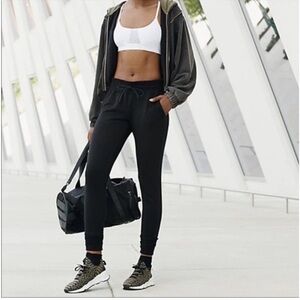 *FP MOVEMENT* Black Tie-Waist Jogger Pants Size Medium